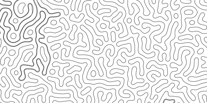 Abstract truing organic wallpaper Turing reaction diffusion monochrome seamless pattern with chaotic motion. Generative algorithm psychedelic background. Reaction-diffusion or truing pattern formation