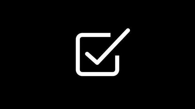 Minimalist square graphic icon with a diagonal line inside representing a simple abstract symbol or geometric design element for digital interface and modern web ui application development projects