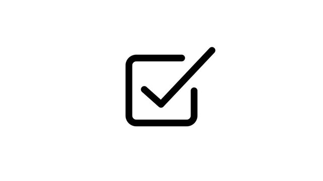 Minimalist square outline icon with a diagonal line inside showing a simple abstract geometric shape design for user interface and mobile application symbols