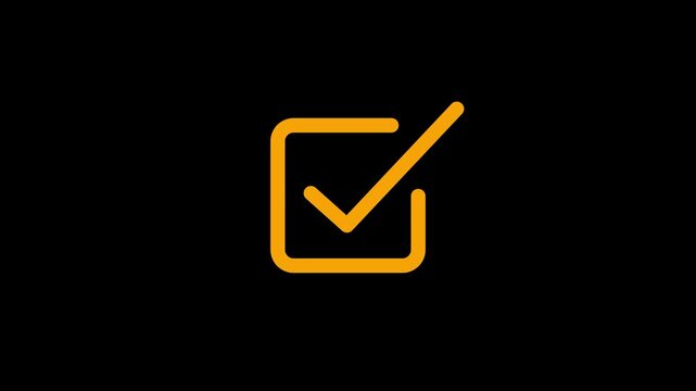 Minimalist yellow square icon with a diagonal line inside representing a simple geometric design element for digital interfaces and modern user experience web graphics