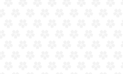 Fototapeta premium グレーのかわいい桜パターン背景