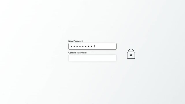 A person logs in to a secure website with a lock icon
