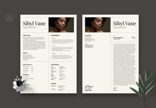 Clean Resume Design Layout