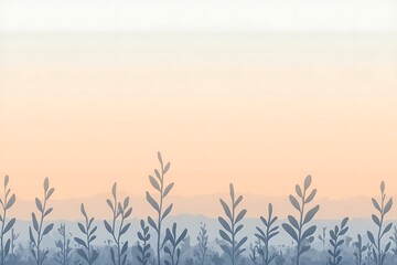 Obraz premium Serene sunset over snowy landscape