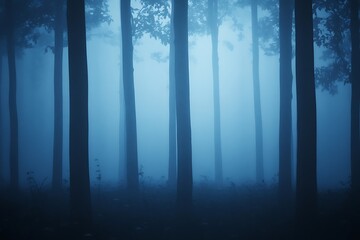 Obraz premium Mystical forest in twilight