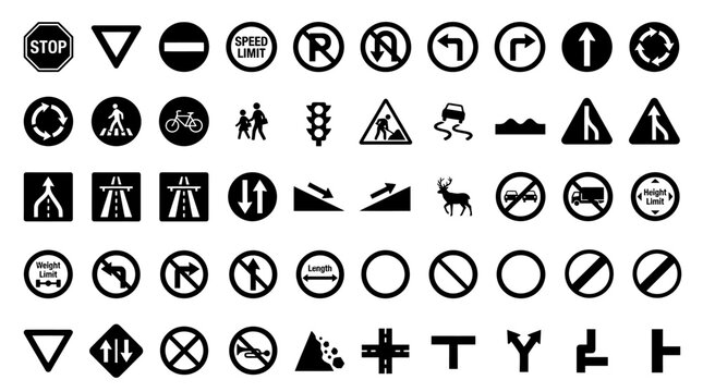 Collection of Traffic Signs and Symbols