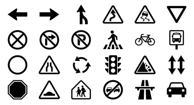 Collection of Traffic Signs and Symbols