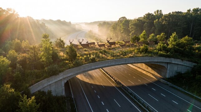 Wildlife Crossing Bridge Restoring Natural Habitat Connectivity