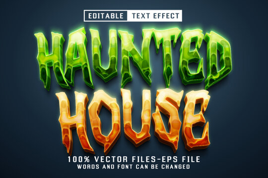 Hounted House Glow Style - Editable Text Effect