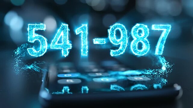 verification code forming in extreme close-up above smartphone as digits assemble in mid air, illustrating two factor authentication process, secure login confirmation, and identity verification