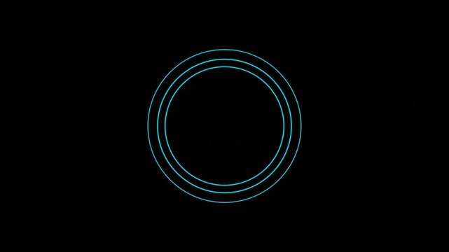 Thin circle rings forming and dissolving like a fading wave on dark background