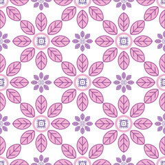 Obraz premium Elegant seamless pattern featuring beautiful soft pink flowers with delicate petals and graceful botanical details. A romantic and sophisticated floral background