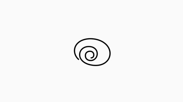 Hand-Drawn Circle 4K Animation Minimal Sketch Stroke.