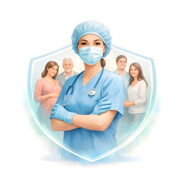 National doctors day concept on background.
