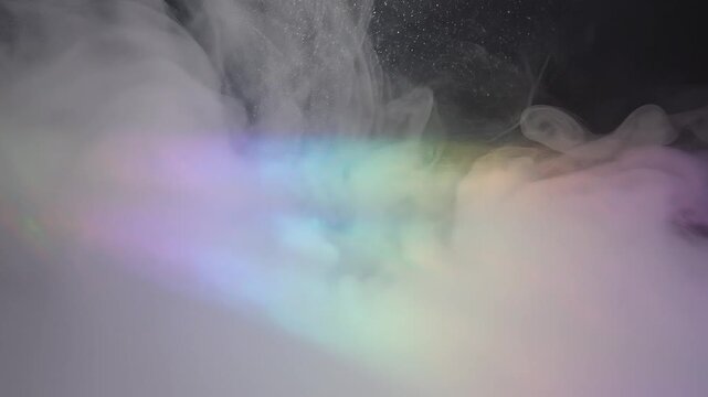 Pastel Prism Light Through Soft Fog Abstract Background