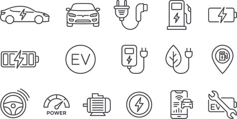 Fototapeta premium Industrial Components Collection Detailed Vector Illustrations With Teal And Gray Tones