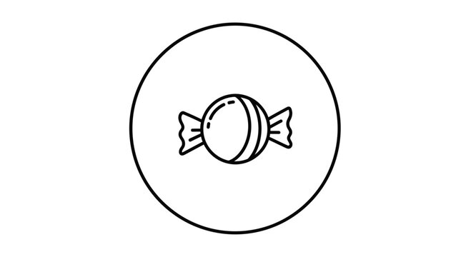 candy icon in a circle