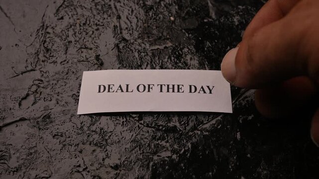 Deal of the Day Special Discount Promotion on Natural Stone Texture Background