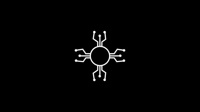 Network Icon Glyph Design Vector Illustration.