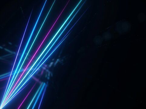 vibrant laser beams Vibrant laser beams illuminating dark background. professional commercial visual content high demand creative marketing asset realistic detail modern design concept