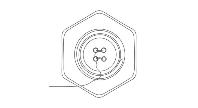 black and white sketch of a nut with a screw