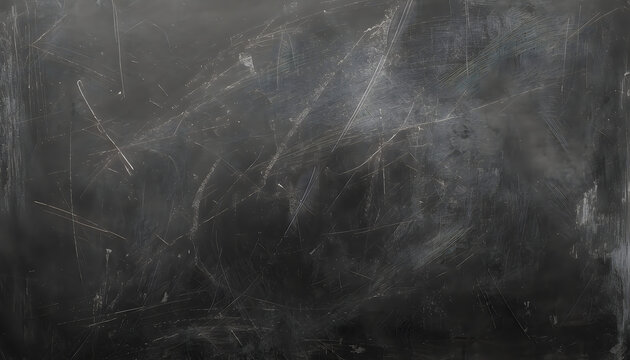 A scratched and weathered black surface with white marks and scratches all over it, giving a worn and aged appearance always