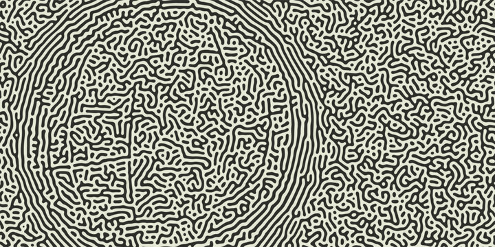 Backgrounds with organic pattern of abstract groovy psychedelic splash flow lines. Vector organic pattern backgrounds with wavy lines of diffusion reaction