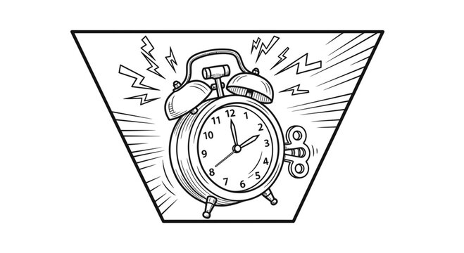 Alarm clock ringing loudly