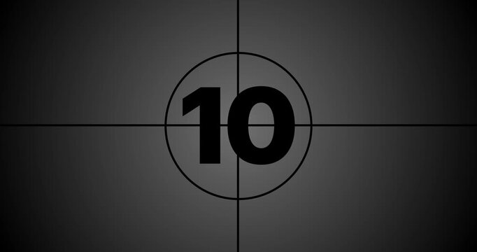 Simple Countdown. Countdown animation. Countdown movie from 15 to 0 number. Movie-style countdown Counting from 15 seconds. digital timer, Motion graphics of number count concept