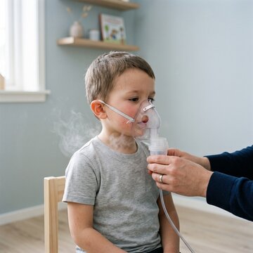 Pediatric Nebulizer Therapy for Childhood Respiratory Disease in Modern Home Healthcare Setting
