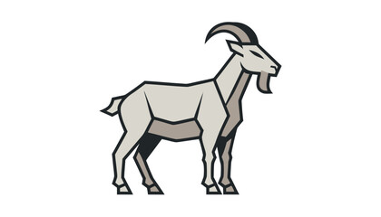 Fototapeta premium vector illustration of a goat
