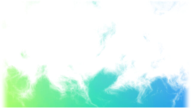Vibrant colorful sky with white clouds overlay