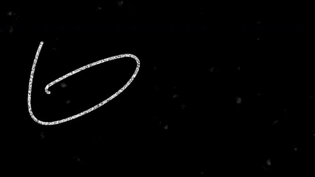 Doodle noise on old damaged film with messy white scribbles