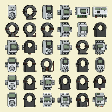 Variety of old mp3 players.