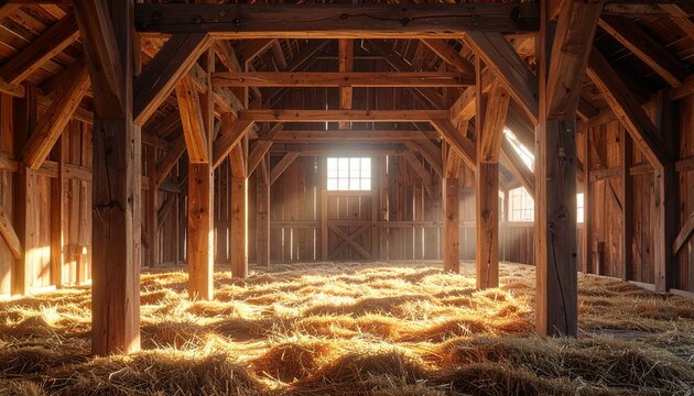 Cozy wooden cabin interior with warm firelight ambiance.