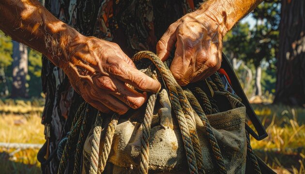 Close up of a persons hands holding a large fish outdoors.