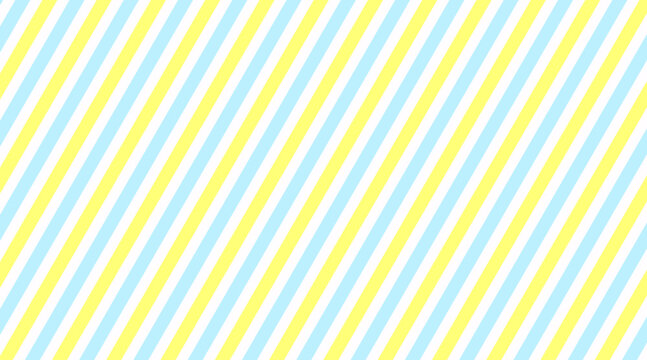 ストライプ斜め背景模様_しましま_黄色水色