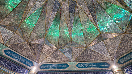 Mosque dome with Iranian glasswork © rezarafizadeh