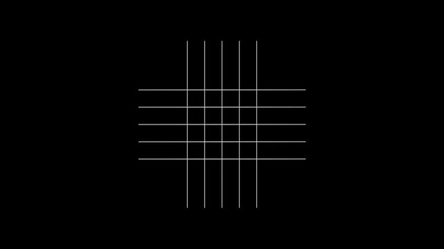 rule of thirds grid for framing and composition for film, video, photography and cinematography image making guide frame camera guide markings overlay 4K animation with alpha channel