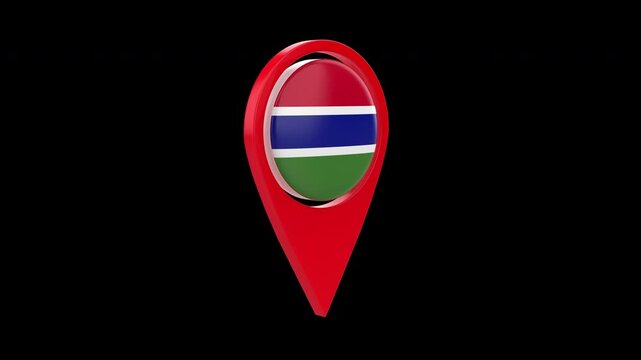 The Gambia flag 4k