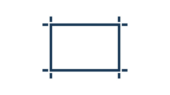 Graphic Design Crop Marks for Digital Image Editing and Print Layout
