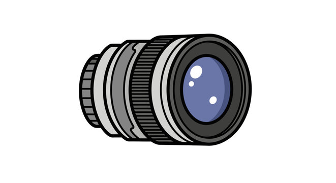 Camera lens photography equipment closeup.