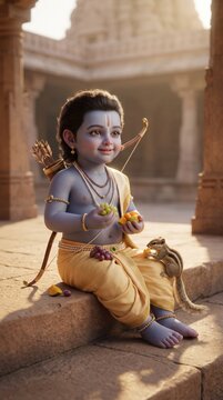Ramanavmi, Lord Rama, Ram, Ayodhya, Cute kid Rama
