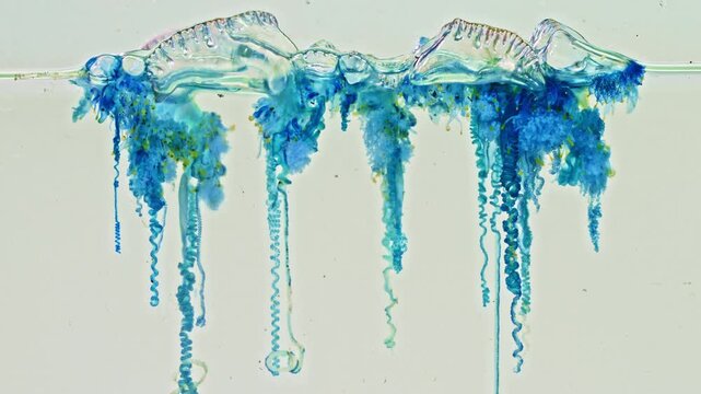 Floating on the ocean surface, the Portuguese man of war drifts with currents and winds, using tentacles that may extend up to 30 meters to capture prey. Venomous Marine Creature of the Andaman Sea