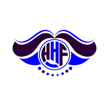 HHF letter logo creative design. HHF unique design