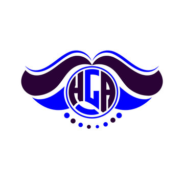 HLA letter logo creative design. HLA unique design