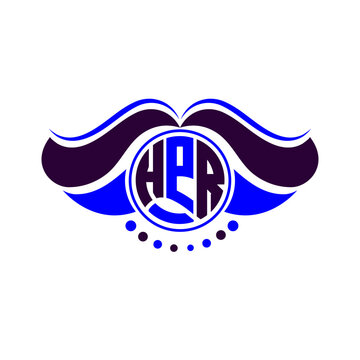 HPR letter logo creative design. HPR unique design