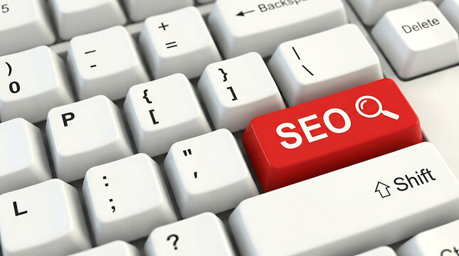 SEO Keyboard Button &ndash; Search Engine Optimization, Website Ranking and Digital Marketing Concept