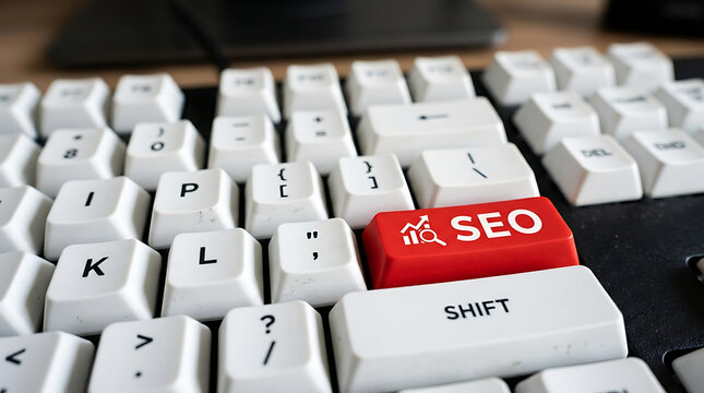 SEO Keyboard Button &ndash; Search Engine Optimization, Website Ranking and Digital Marketing Concept