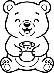 Fototapeta premium minimalist hand-drawn monochrome line illustration